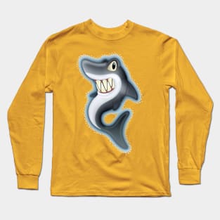 Cartoon Shark Long Sleeve T-Shirt